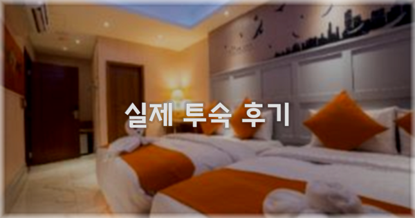💬 실제 투숙 후기