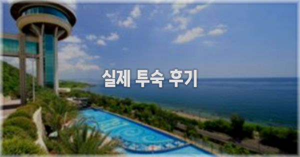 💬 실제 투숙 후기