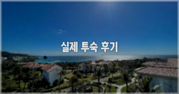 💬 실제 투숙 후기